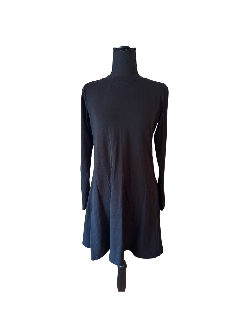 SITO Organic Cotton Black Mini Dress Size Medium
